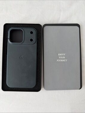 Leather Phone Case  Bullst- Ocean Dark Green Teal -  17 pro max